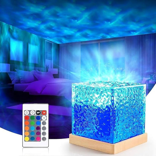 16-Colour Ocean Wave Projector | Midnight Aurora Glow Lamp